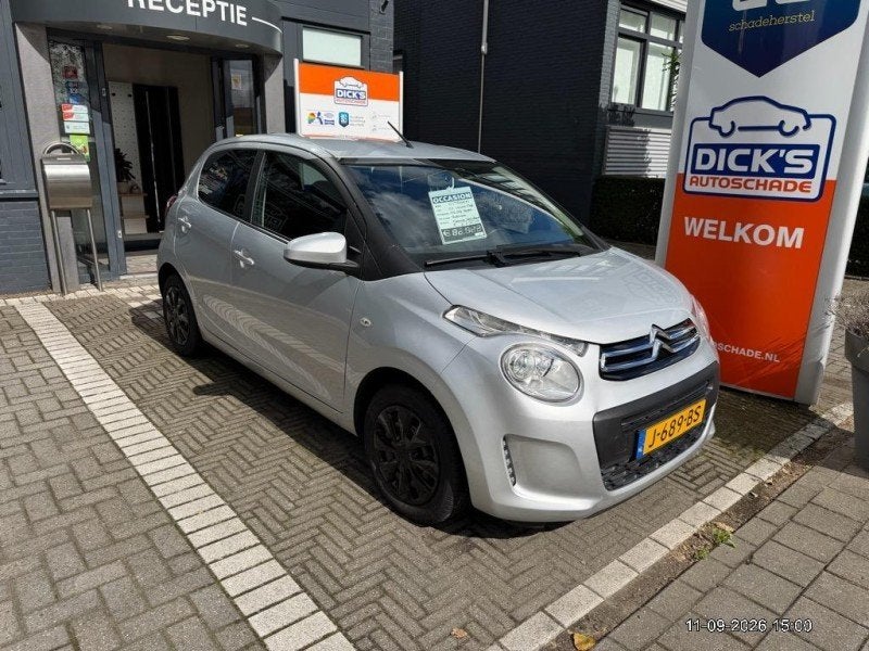 Citroën C1 1.0 VTi 72PK S&S 5D 2020 Grijs, Stof, Zwart, 4 stoelen, C1