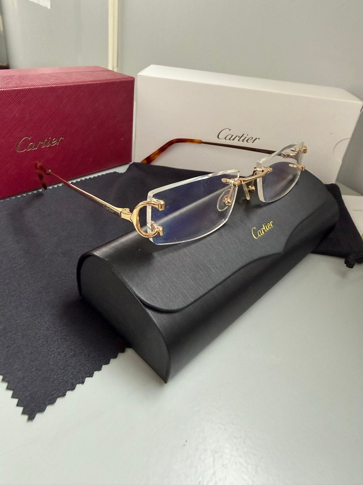 Cartier Bril - transparant, Ophalen of Verzenden, Gebruikt, Bril