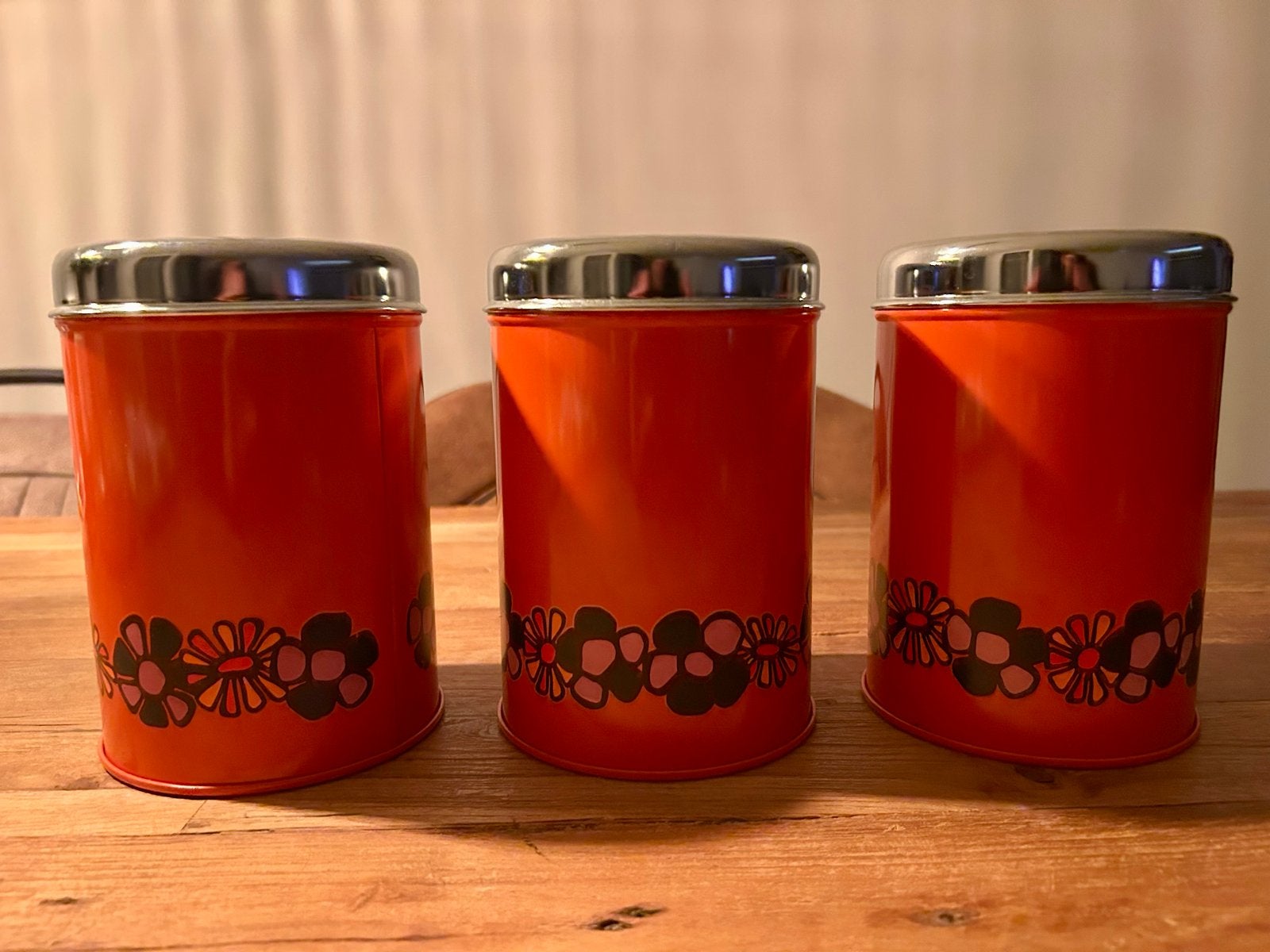 Set van 3 voorraadbussen / Vintage - Retro, Antiek en Kunst, Ophalen of Verzenden