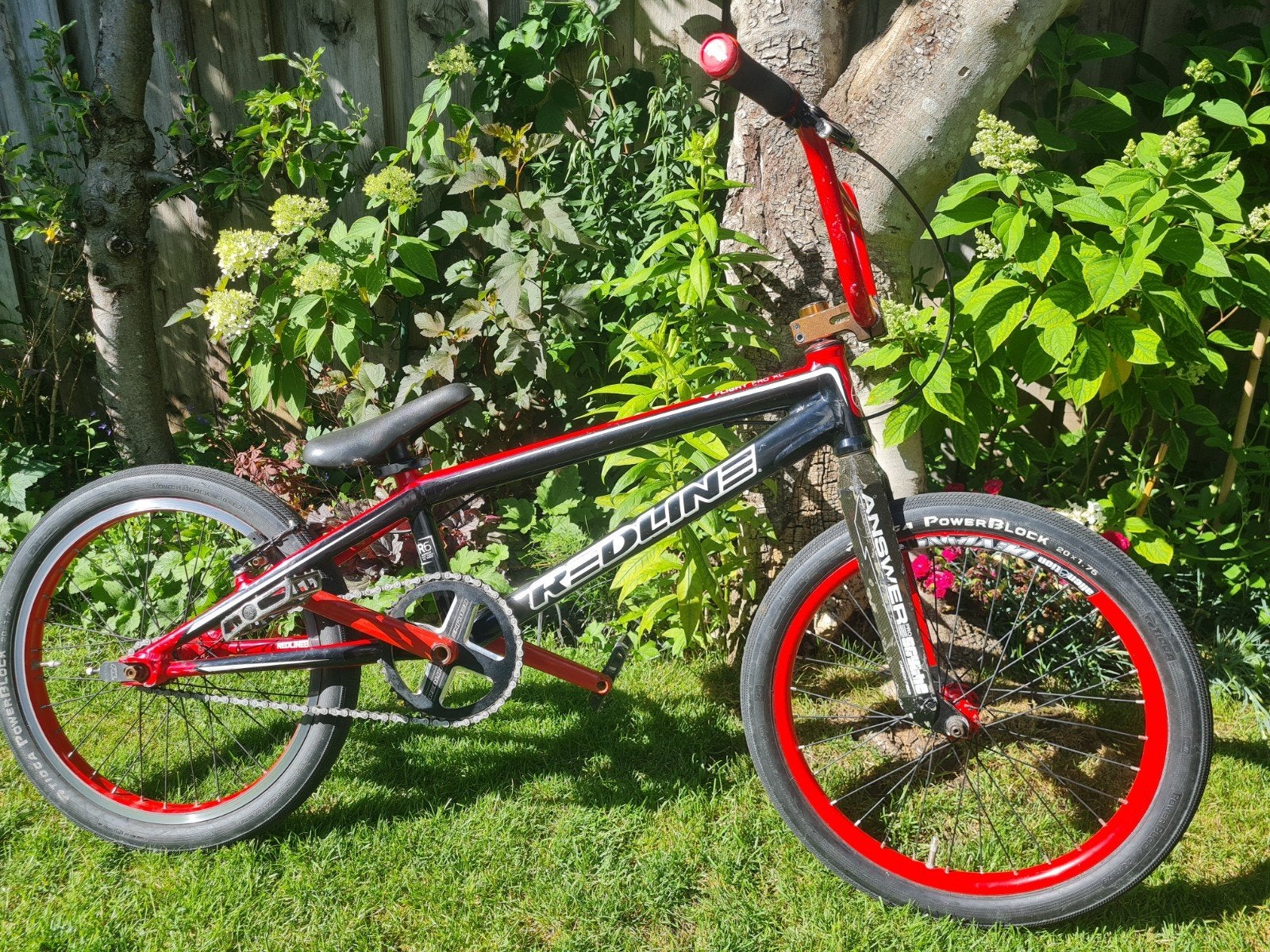 Redline BMX Flight Pro XL Carbon Voorvork Wedstrijdfiets, Fietsen en Brommers, Fietsen | Crossfietsen en BMX, Gebruikt, Velgrem