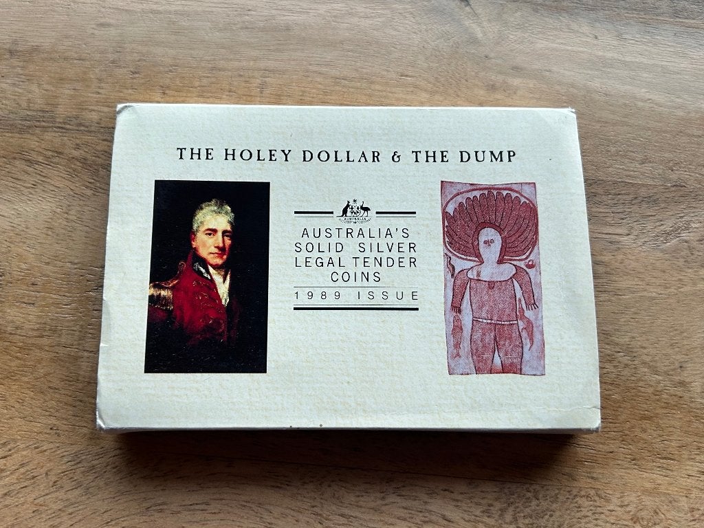 1989 Zilver proof Holey Dollar & The Dump munt, Ophalen of Verzenden, Midden-Amerika, Zilver