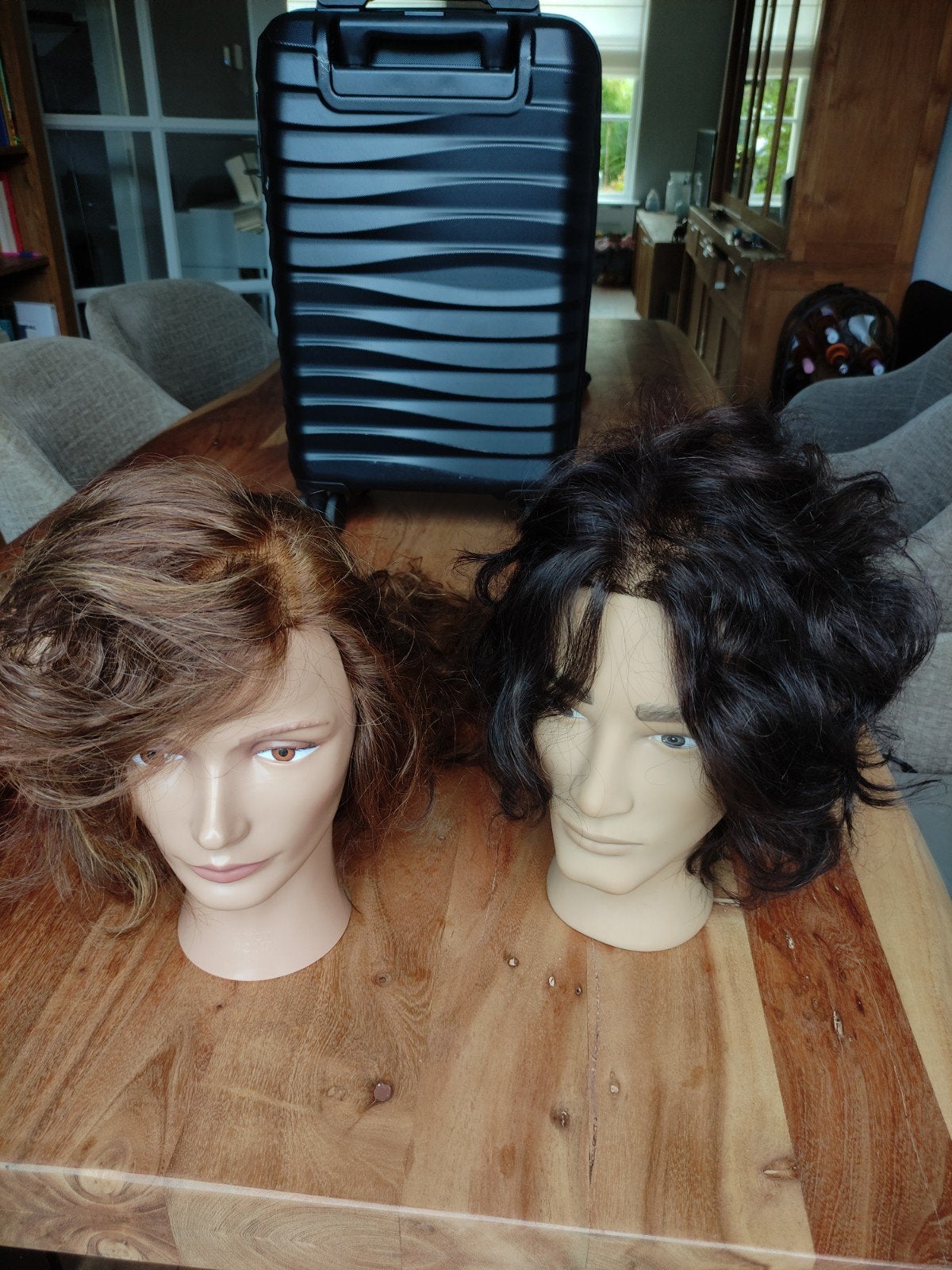 Oefenhoofden met haar en koffer, Ophalen, Gebruikt, Overige typen