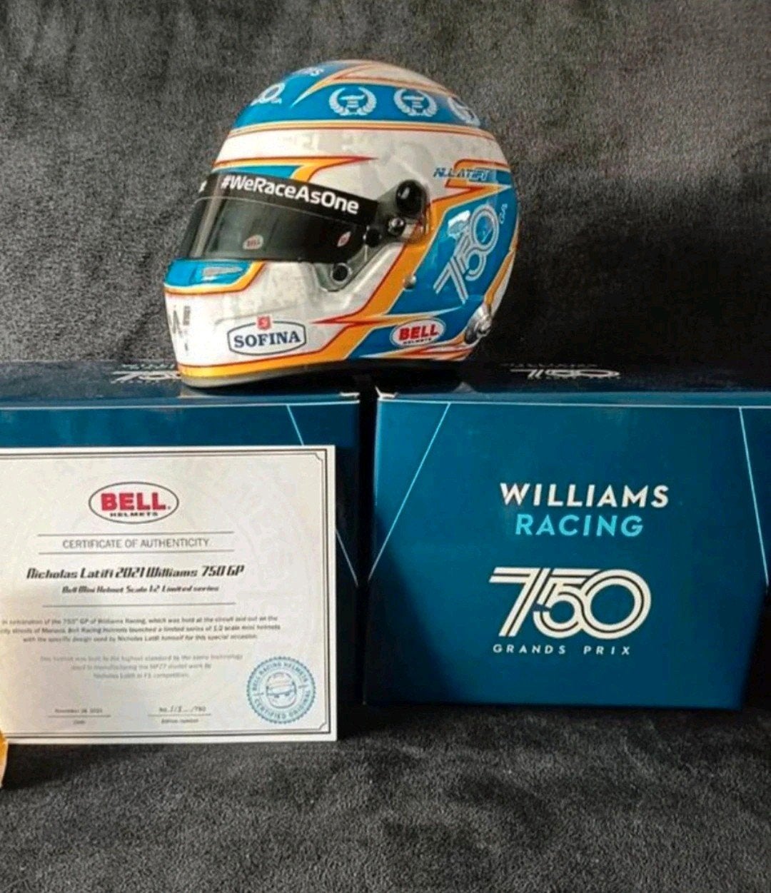 1:2 Helm van N.Latifi, Ophalen of Verzenden, Nieuw, Formule 1