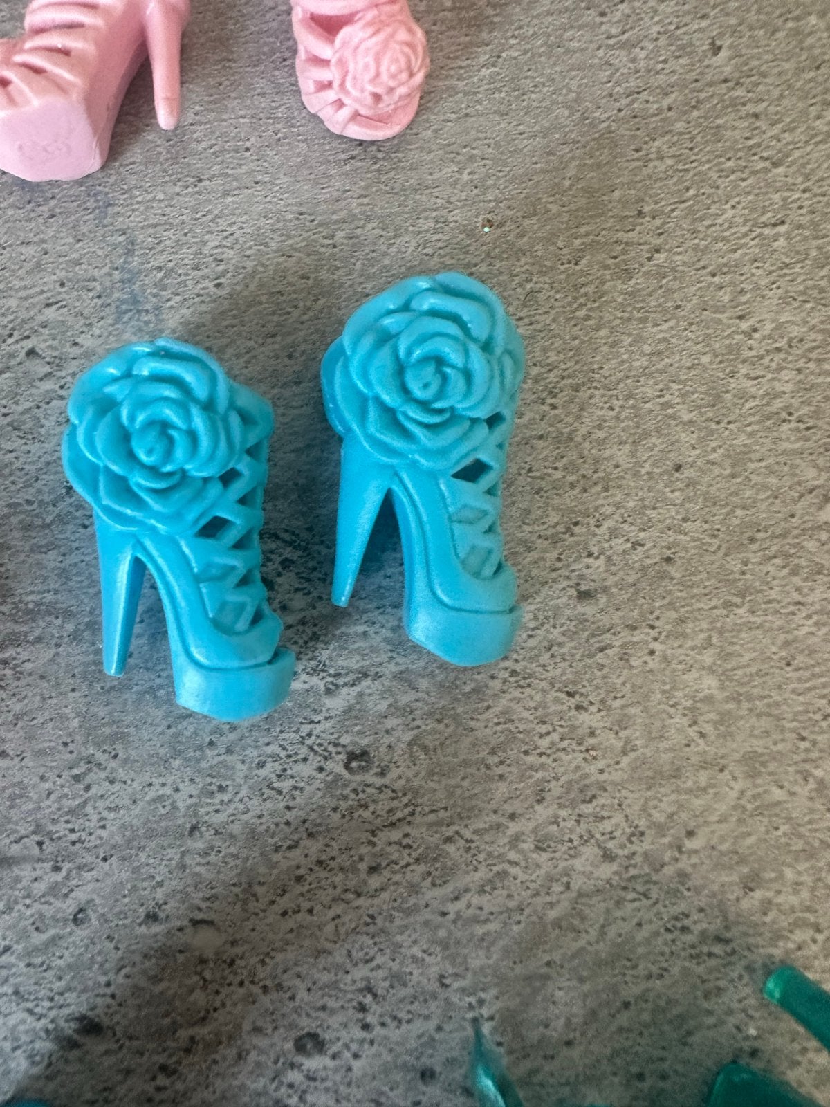Hakken Barbie - Blauwe  Schoentjes voor Barbiepop, Ophalen of Verzenden, Gebruikt, Accessoires