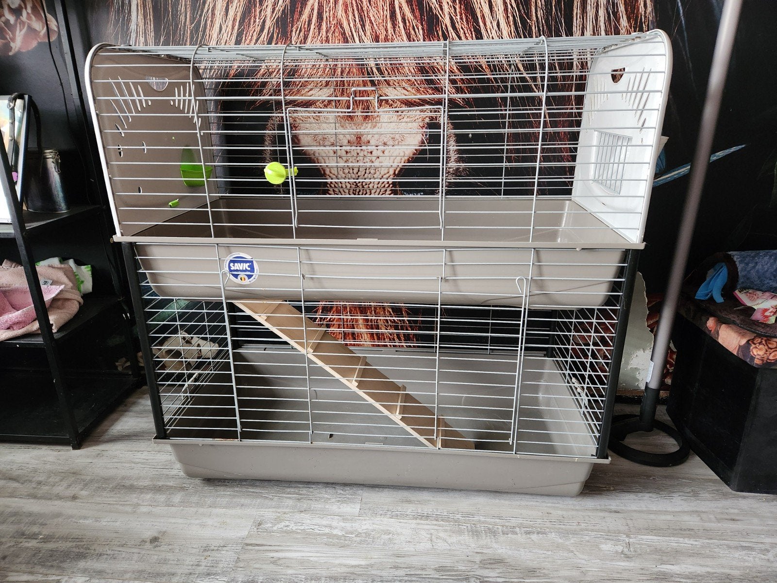 Savic caesar 3 cavia hok., Dieren en Toebehoren, Knaagdieren en Konijnen | Hokken en Kooien, Ophalen, Gebruikt, 90 cm of meer