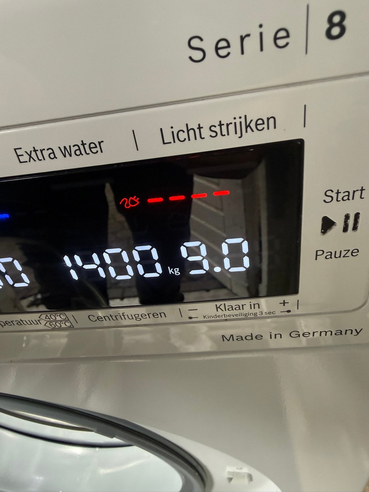 BOSCH 9 KG WASMACHINE A+++ EXCLUSIEV IZGS, 1200 tot 1600 toeren, 8 tot 10 kg, Ophalen of Verzenden, Zo goed als nieuw