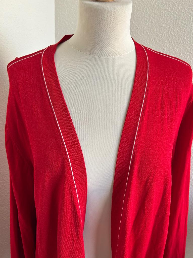 Samoon maat 44 midi rood vest 2825, Maat 42/44 (L), Zo goed als nieuw, Samoon, Rood