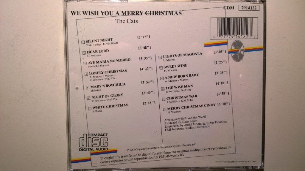 The Cats - We Wish You A Merry Christmas, Ophalen of Verzenden, Zo goed als nieuw, Kerst, Album