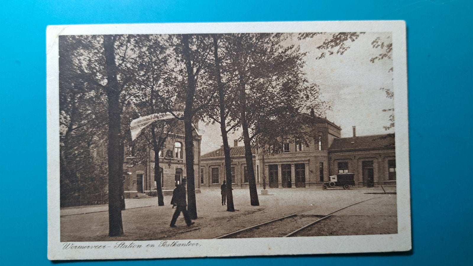 Wormerveer Station Postkantoor 1927, Verzenden, 1920 tot 1940, Gelopen, Noord-Holland