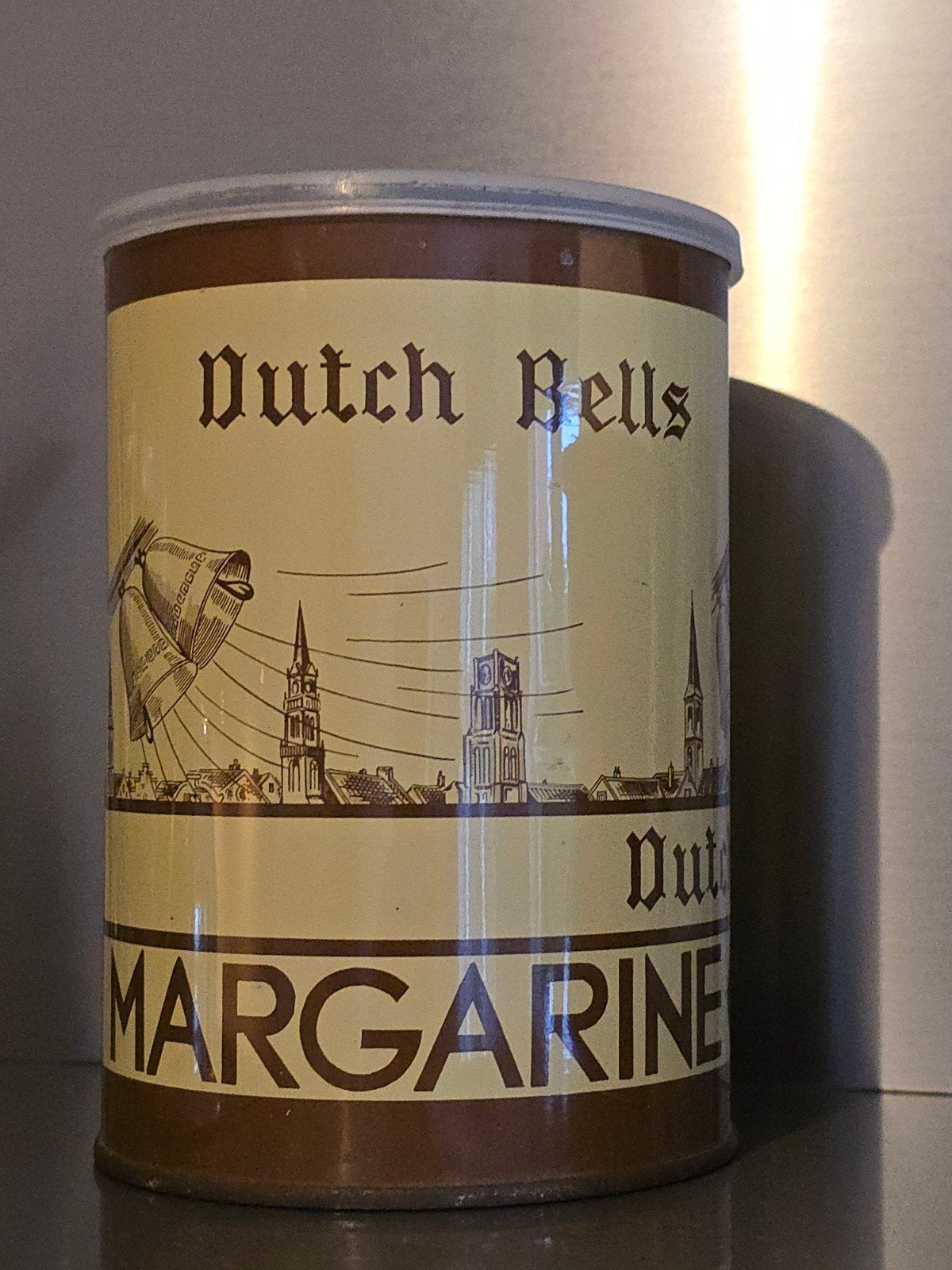 Zeldzaam antiek 1910S Dutch Bells Margarine blik €8,95, Ophalen of Verzenden, Zo goed als nieuw, Overige, Overige merken