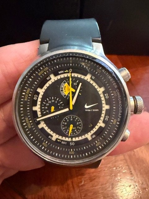 Uniek Nike Horloge, Seiko, Gebruikt, Staal, Polshorloge