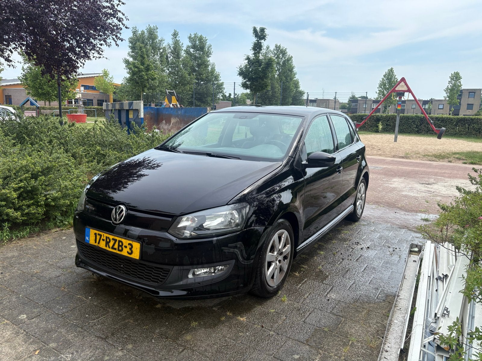 Volkswagen Polo 1.2 TDI 55KW BM 2011 Zwart, Auto's, Volkswagen, Voorwielaandrijving, 74 pk, 1199 cc, 96 €/maand