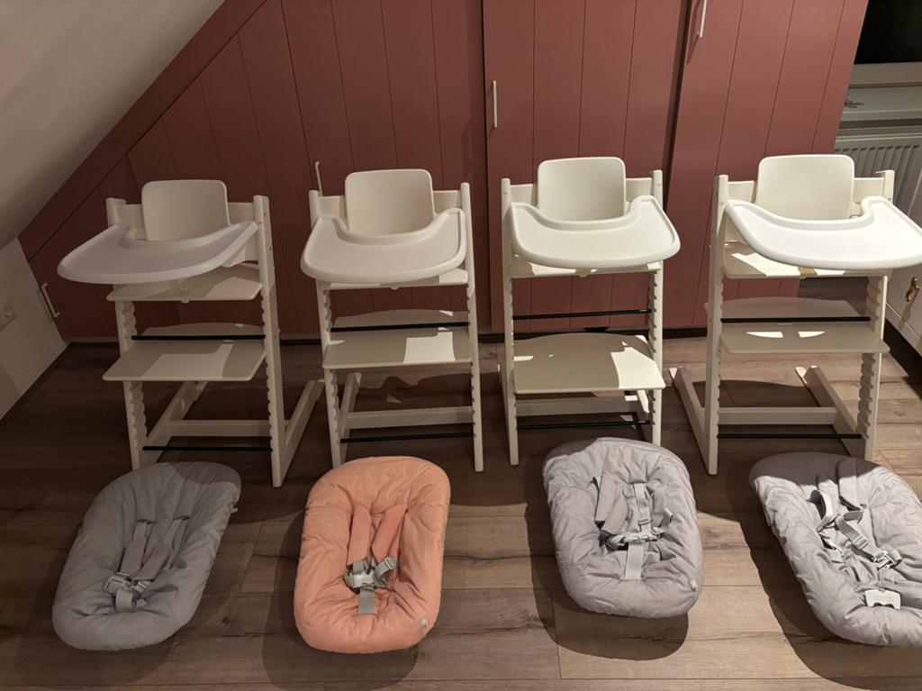 Stokke tripp trapp complete sets wit, Ophalen, Zo goed als nieuw, Meegroeistoel
