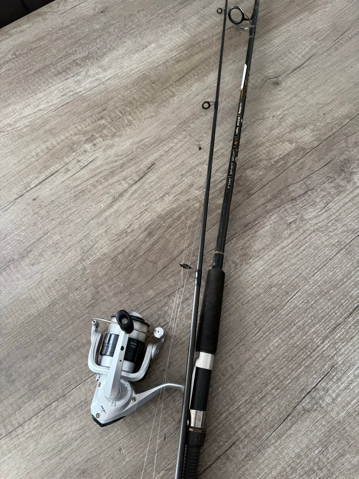 Silstar Spinhengel met Molen - 2.70m, 10-40g, Ophalen of Verzenden, Gebruikt