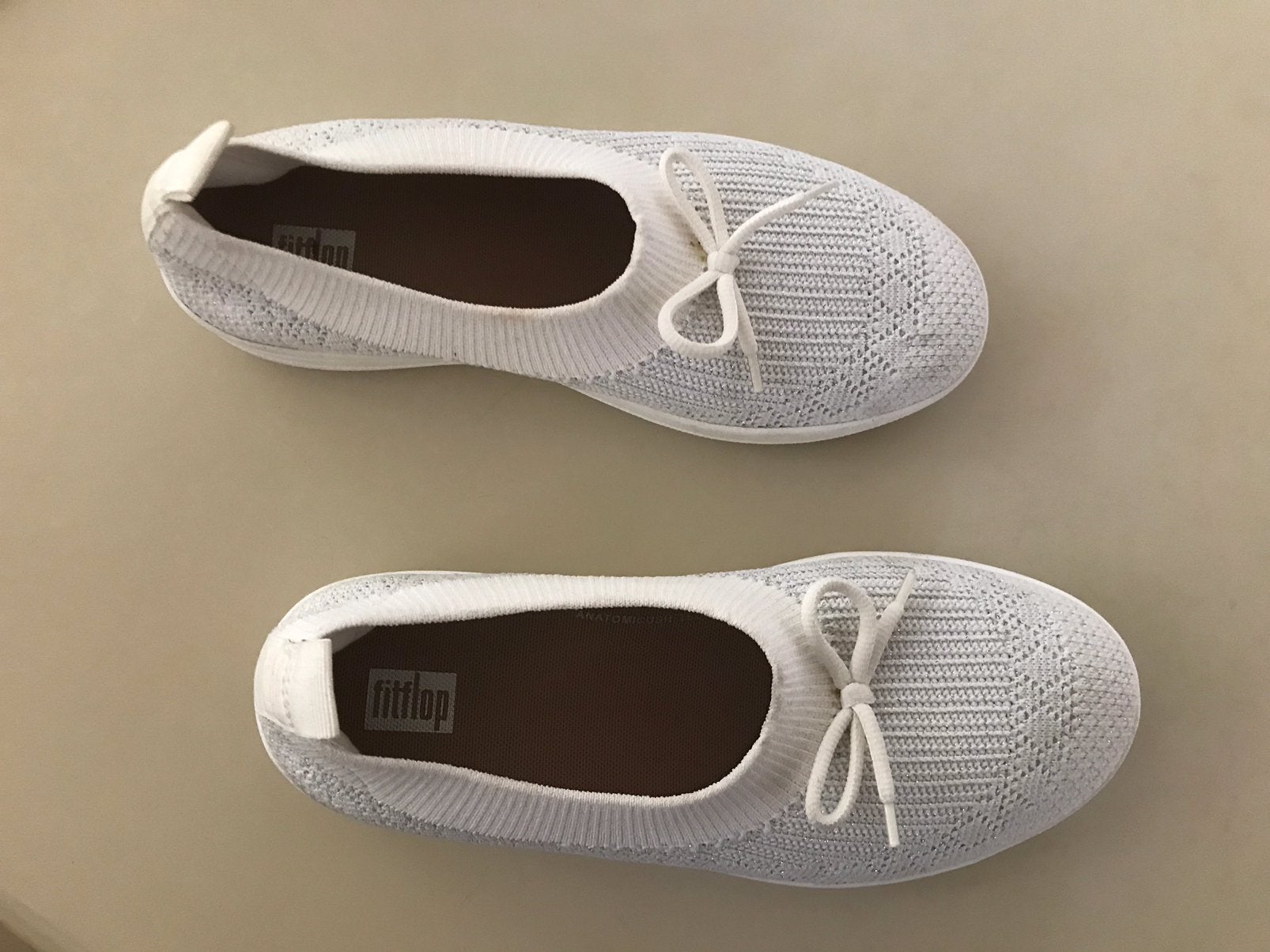 Witte Fitflop schoenen maat 38, Ophalen of Verzenden, Zo goed als nieuw, Zwart, Sneakers of Gympen