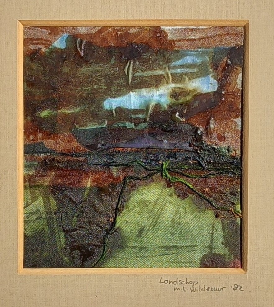 Maya Wildevuur, Antiek en Kunst, Ophalen, Abstract, Hout, Gemengde techniek
