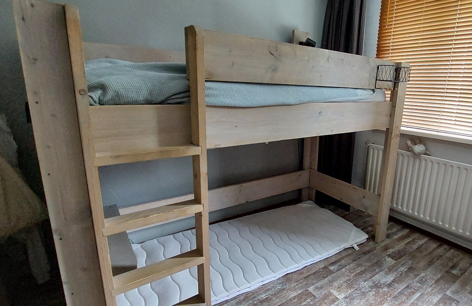 Halfhoogslaper met speel-/loungegedeelte, Huis en Inrichting, Slaapkamer | Stapelbedden en Hoogslapers, Ophalen, Eenpersoons, Minder dan 160 cm