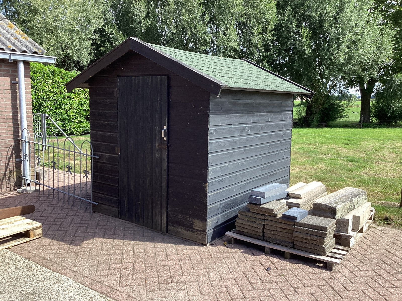 Houten schuur tuinhuisje berging dierenverblijf schapenhok, Ophalen, Gebruikt, Hout, Overige typen