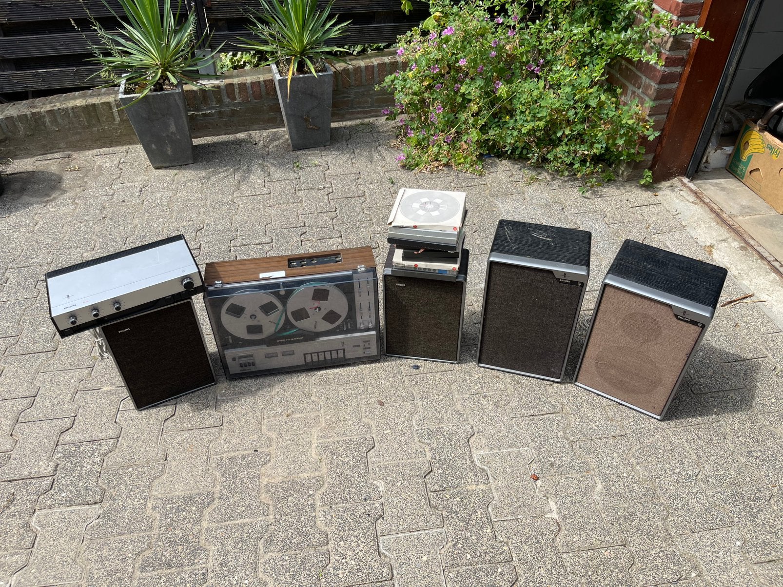 Philips band recorder, versterker, Boxen en Banden, Ophalen, Bandrecorder