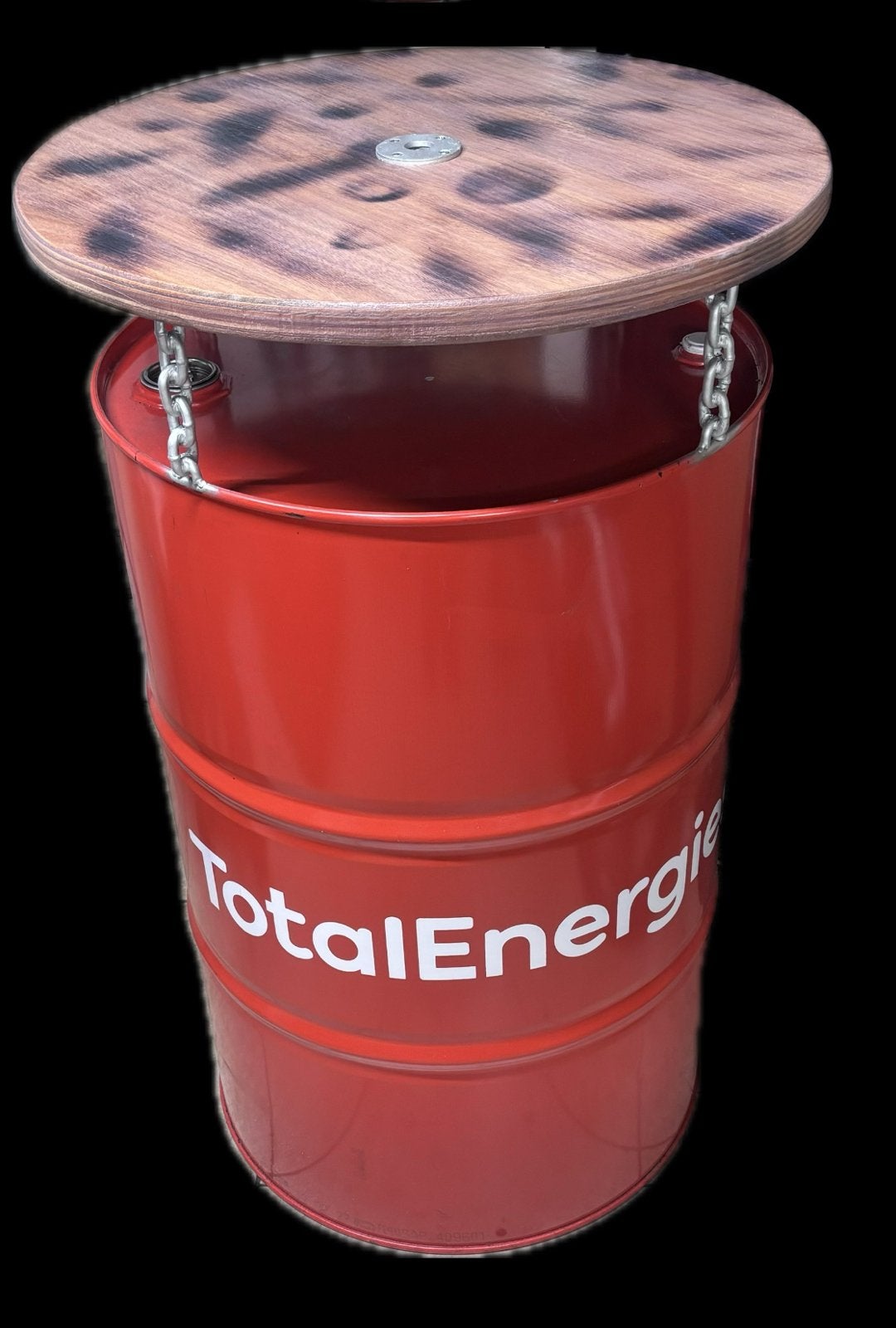 TotalEnergies Olievat Tafel met Houten Blad, Ophalen, Nieuw