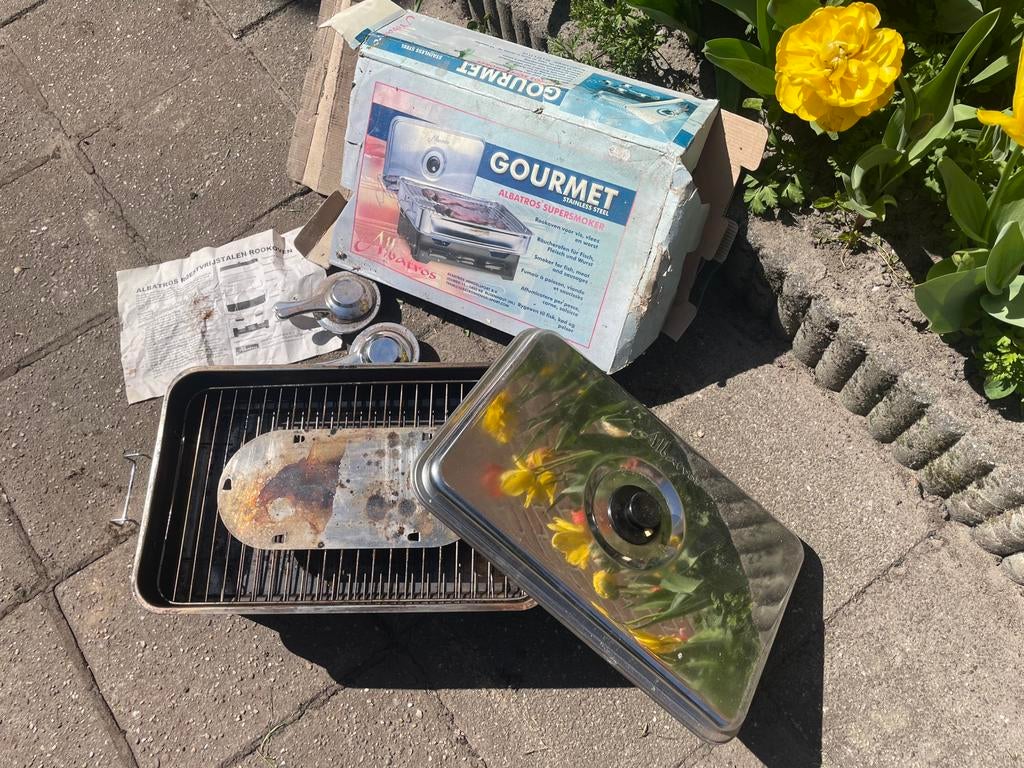 Gourmet Albatros supersmoker rookoven, Ophalen of Verzenden, Gebruikt, 4 t/m 7 personen