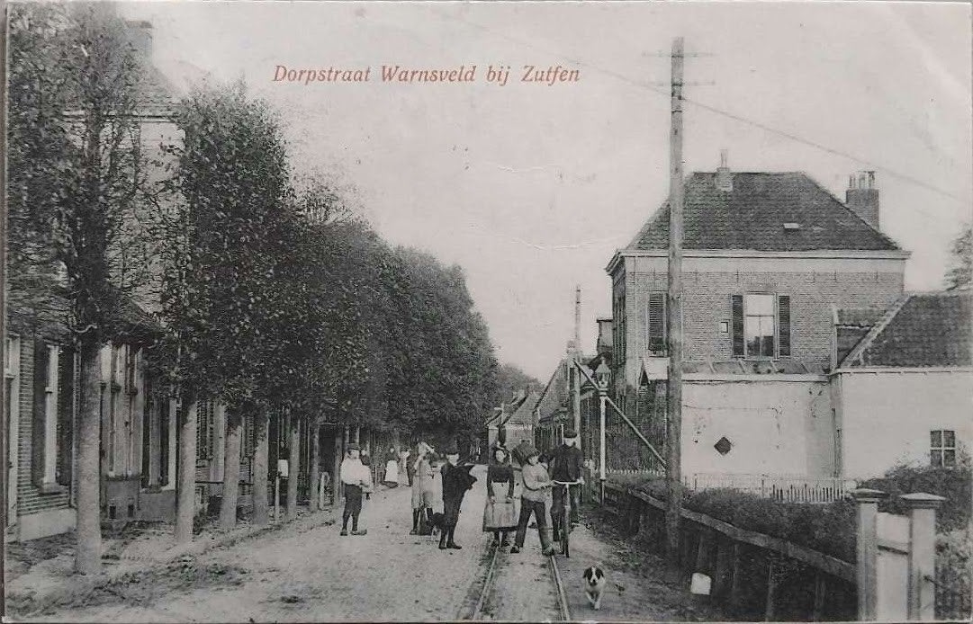 Dorpstraat Warnsveld (bij Zutphen, Gelderland) – 1906, Ophalen of Verzenden, Voor 1920, Gelopen, Gelderland