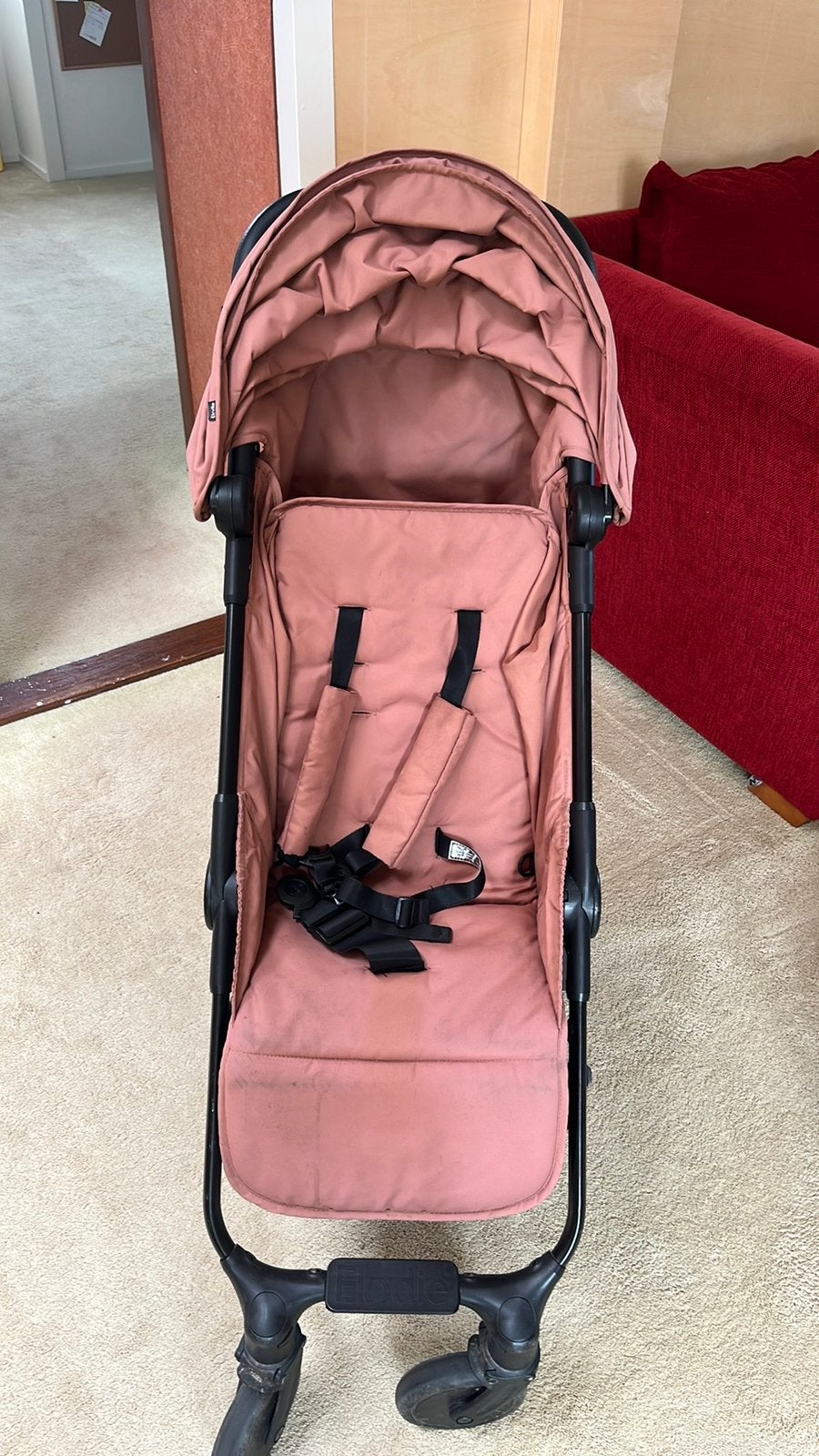 Elodie Buggy oud roze, Ophalen, Gebruikt, Zonnekap