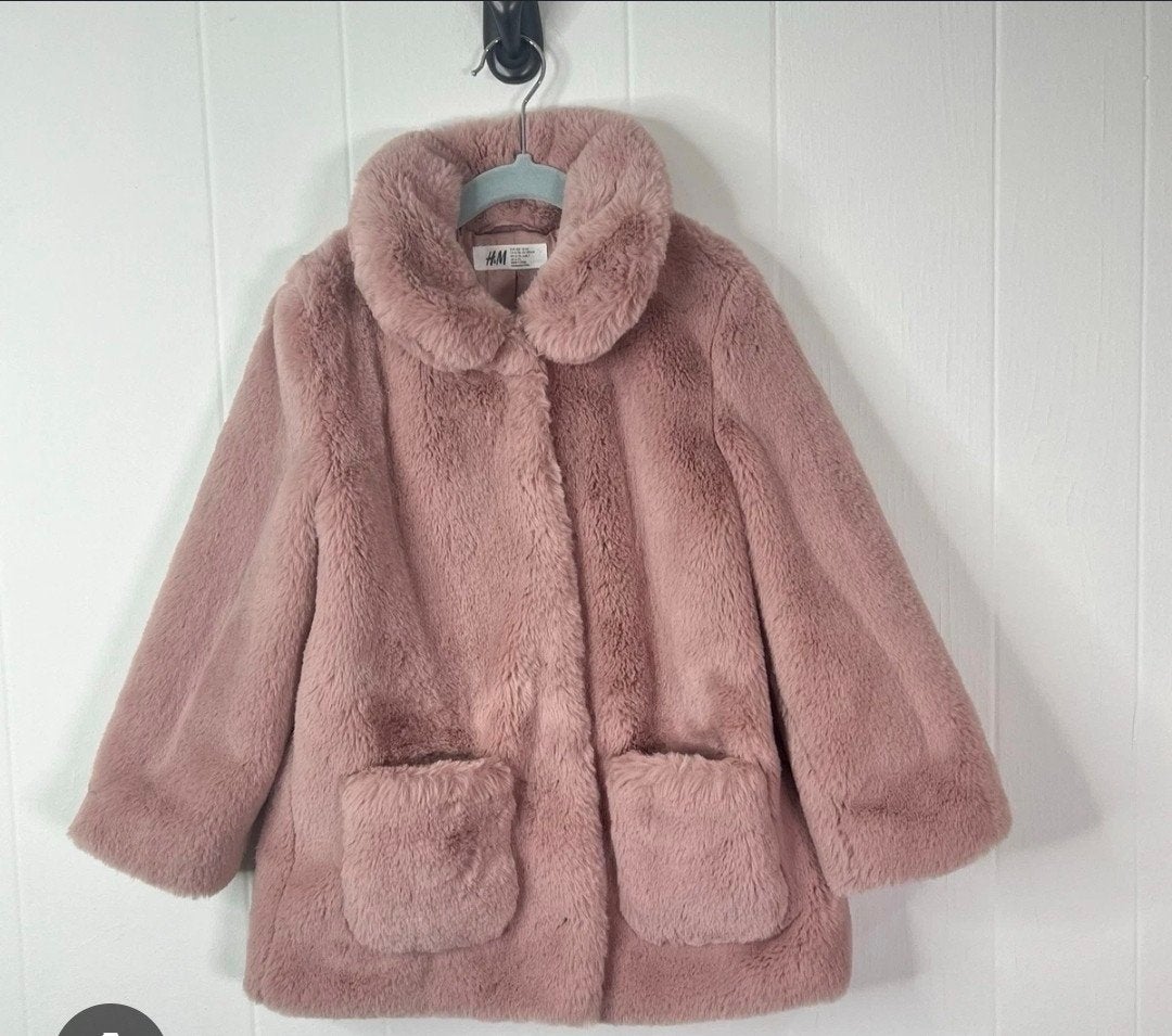 Als nieuwe roze teddy jas van H&M zara 134 140 🌸, Meisje, H&M, Nieuw, Ophalen of Verzenden