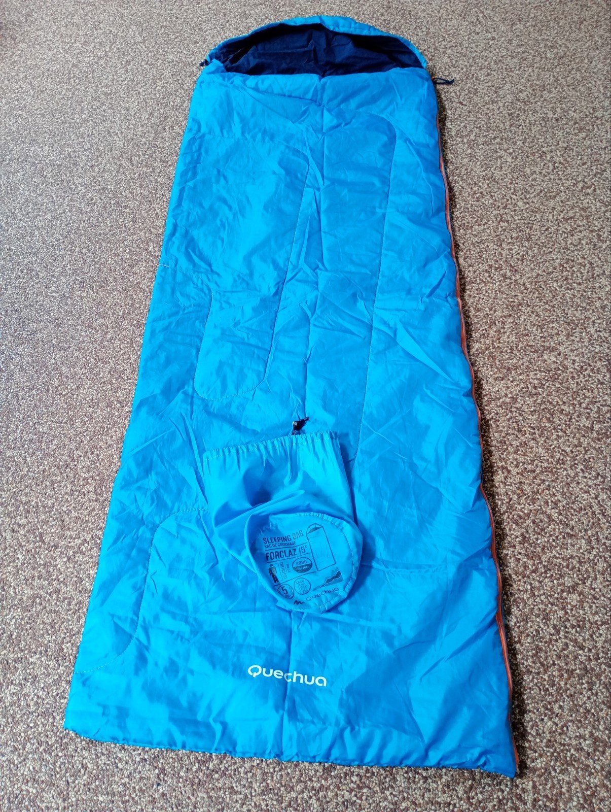 Quechua Forclaz 15 slaapzak, 2x gebruikt, Ophalen of Verzenden, Gebruikt