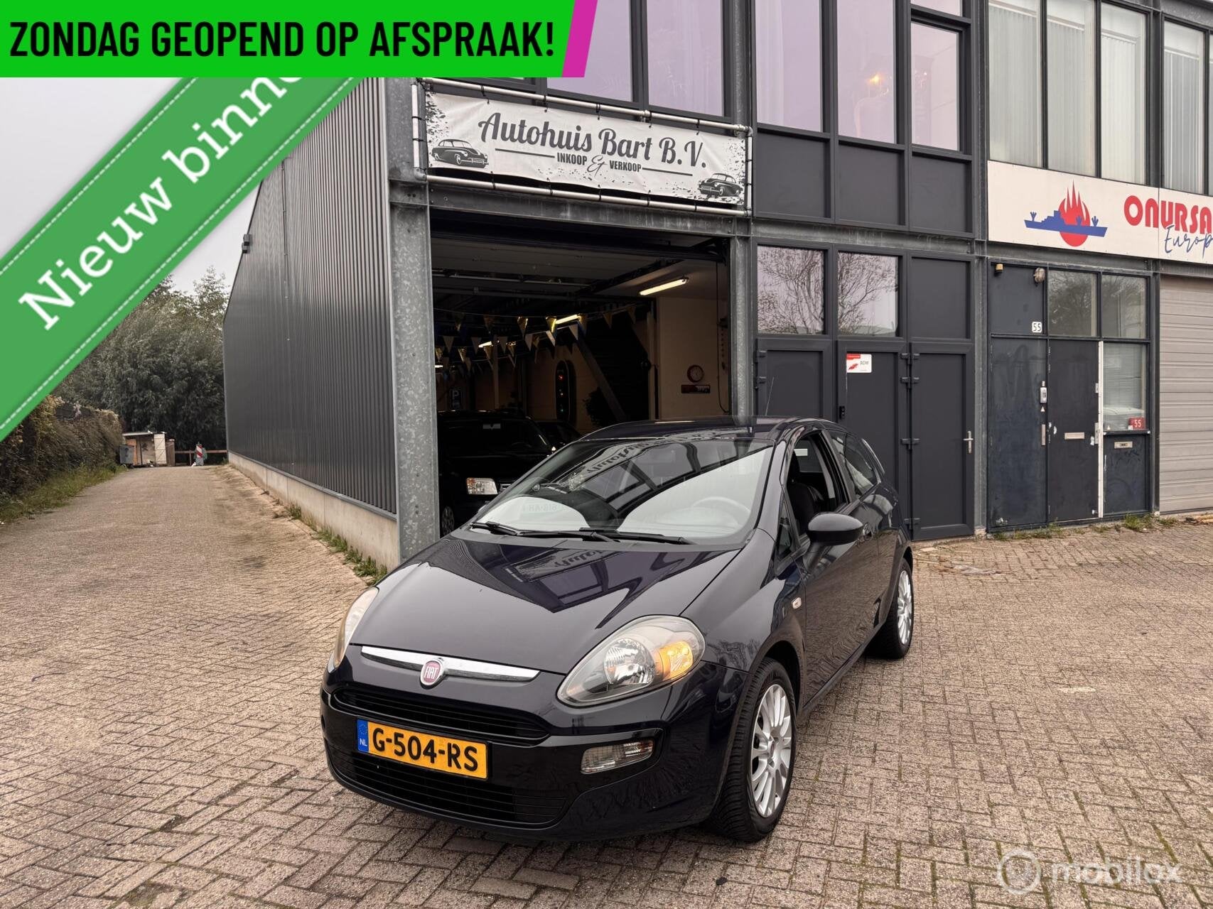 Fiat Punto Evo 1.2 Pop Airco! Nieuwe APK! NAP Rapport!, Voorwielaandrijving, Euro 5, Stof, Bedrijf