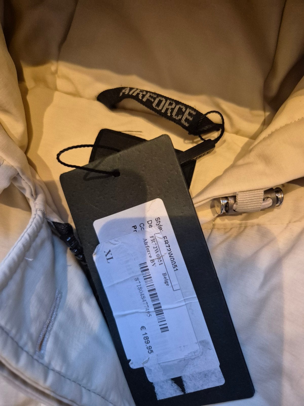 Airforce Parka - Nieuw met labels xl, Airforce, Beige, Maat 46/48 (XL) of groter, Nieuw