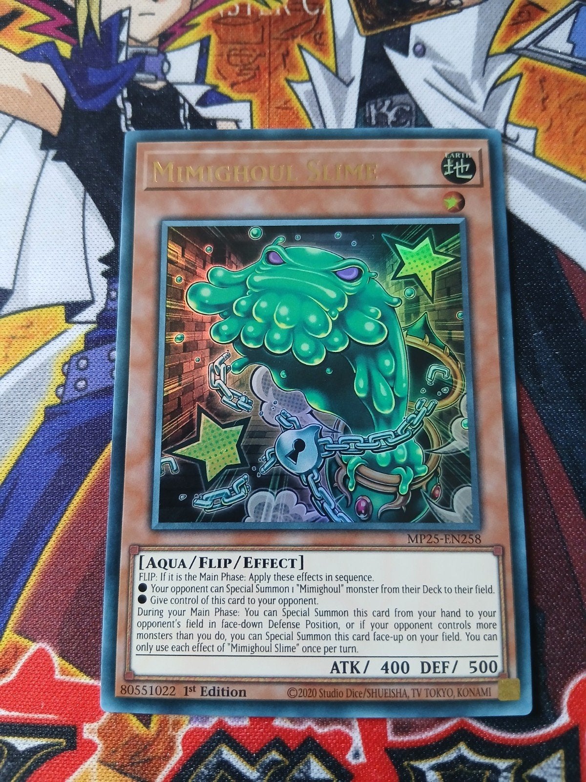 Mimighoul Slime - Super Rare MP25  - Yu-Gi-Oh, Ophalen of Verzenden, Zo goed als nieuw, Foil