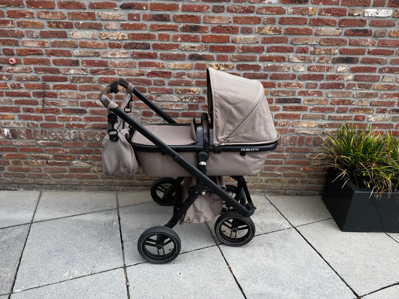 Dubatti one kinderwagen incl accessoires, Gebruikt, Verstelbare duwstang, Combiwagen, Ophalen