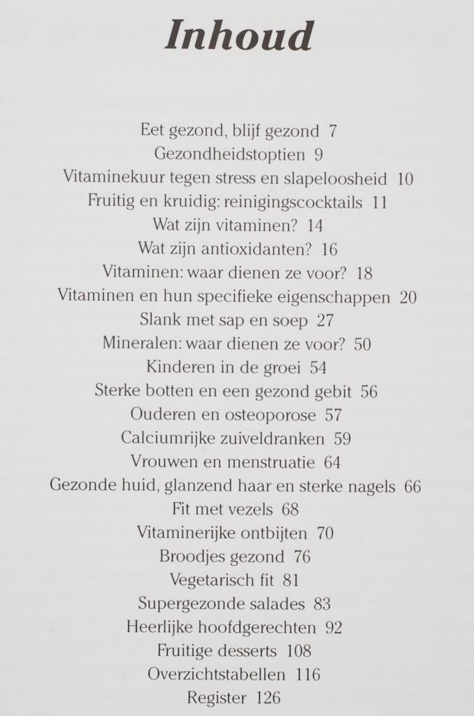 Fit met vitamines (2000), Boeken, Verzenden, Zo goed als nieuw, Gezond koken