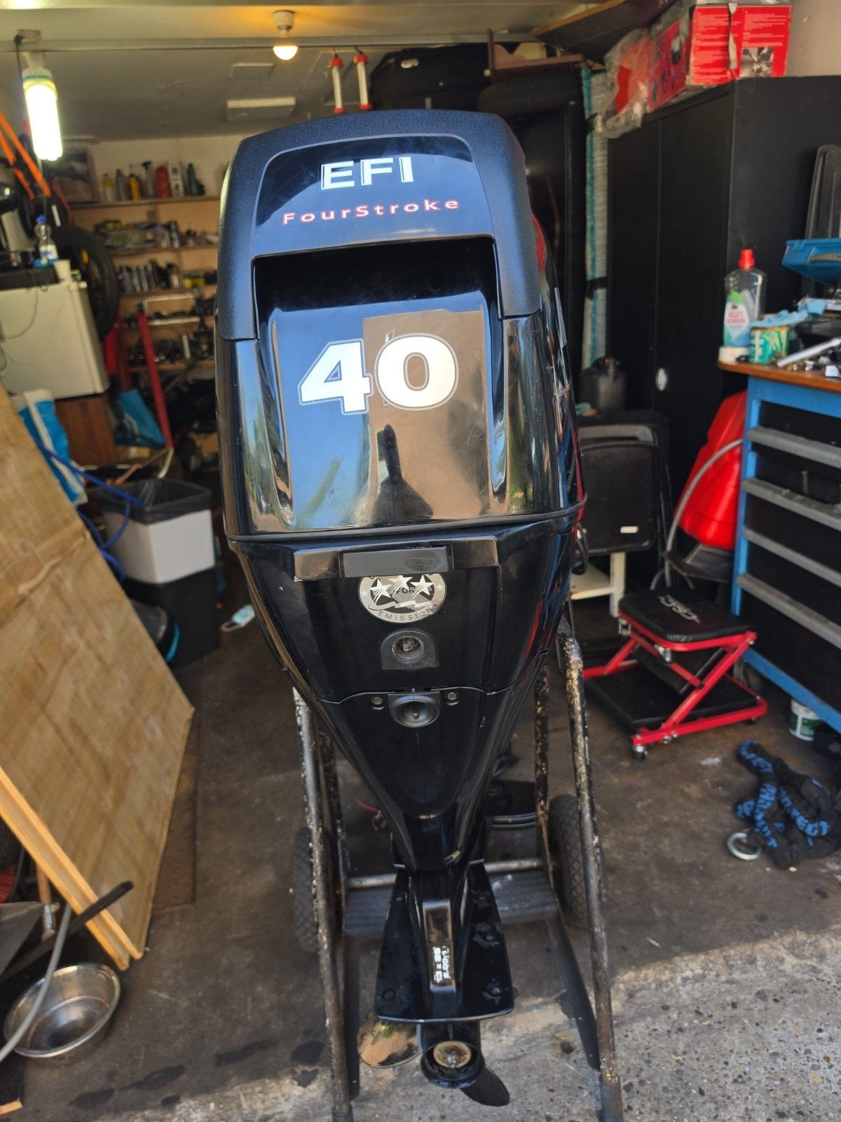 mercury 40 pk 4takt efi kortstaart bj 2014, Viertaktmotor, Ophalen of Verzenden, Zo goed als nieuw, 30 pk of meer