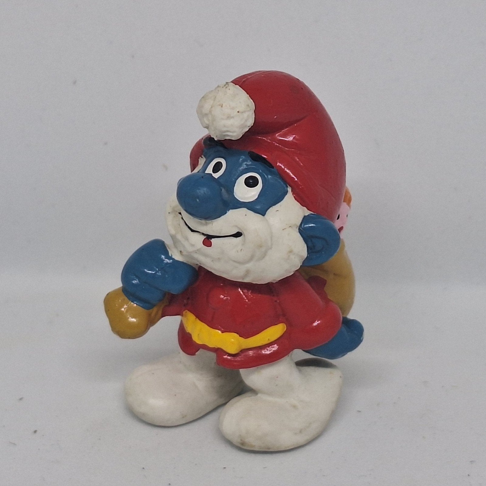 Kerstman Grote Smurf 20124, Ophalen of Verzenden, Gebruikt, Overige Smurfen, Poppetje, Figuurtje of Knuffel