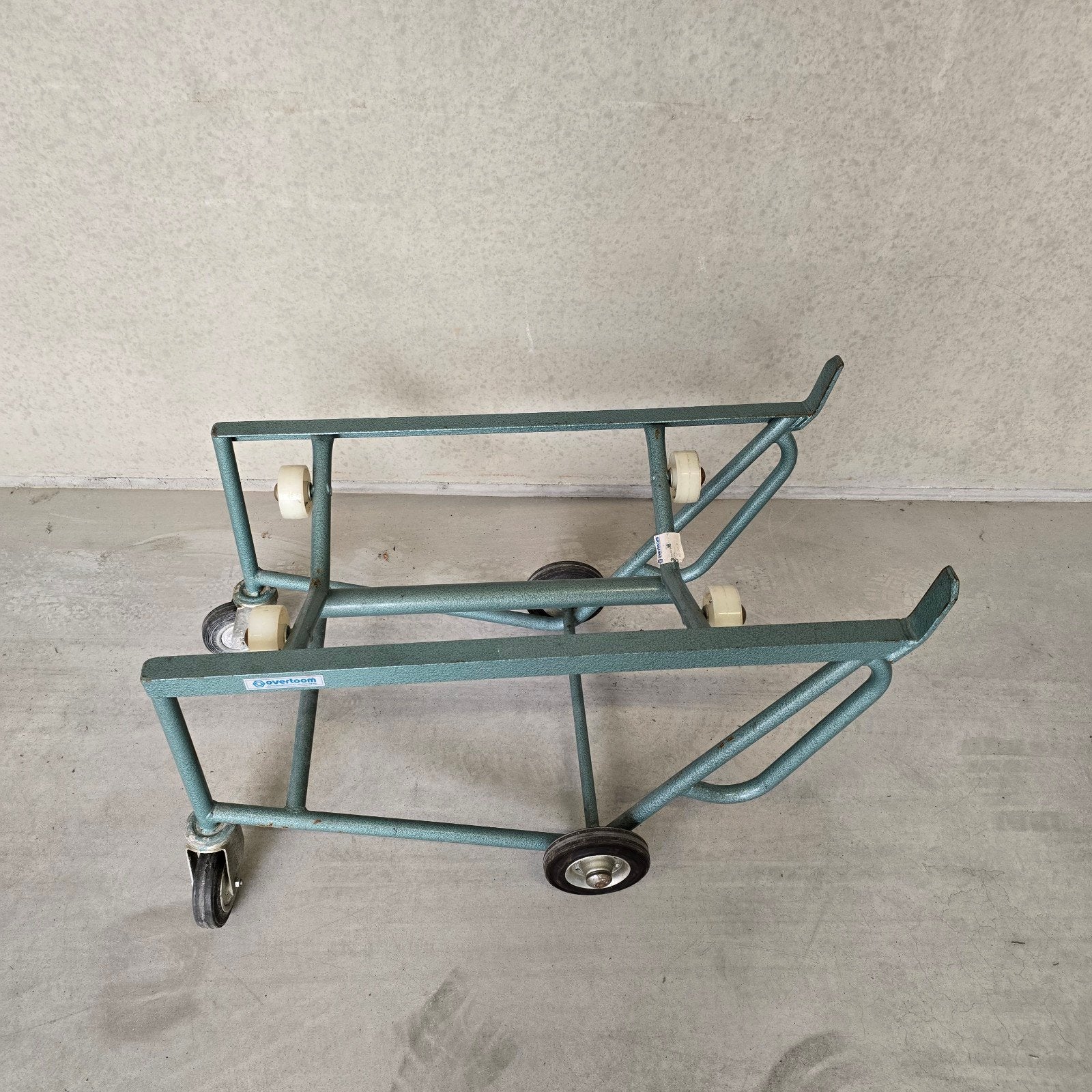 Overtoon grote vaten / drum kantelaar., Ophalen, Transportkar