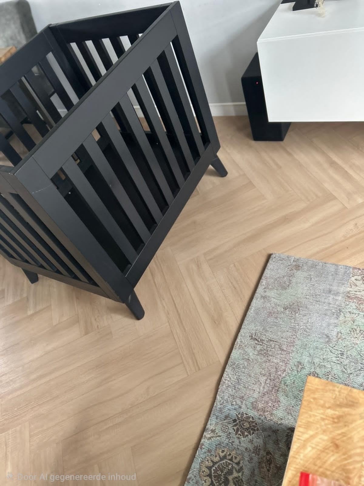 Box TWF Riva zonder lade Mat Zwart, Ophalen, Zo goed als nieuw, Boxkleed