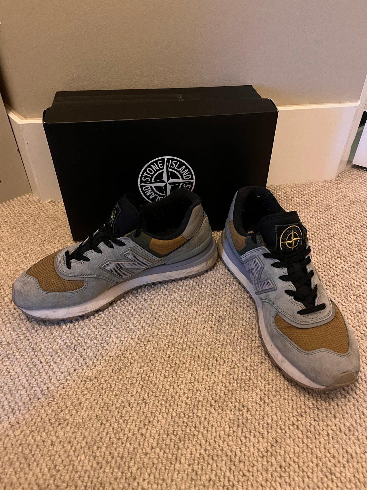 New Balance x Stone Island U574LGNT Sneakers, Ophalen, Gedragen, Overige kleuren, Sneakers of Gympen