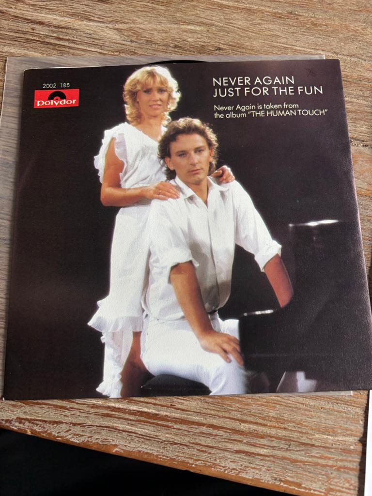 Tomas Ledin & Agnetha Fältskog - Never Again Single, Cd's en Dvd's, Vinyl | Pop, Gebruikt, Fotohoes, 1980 - 1989, 7 inch, Ophalen of Verzenden