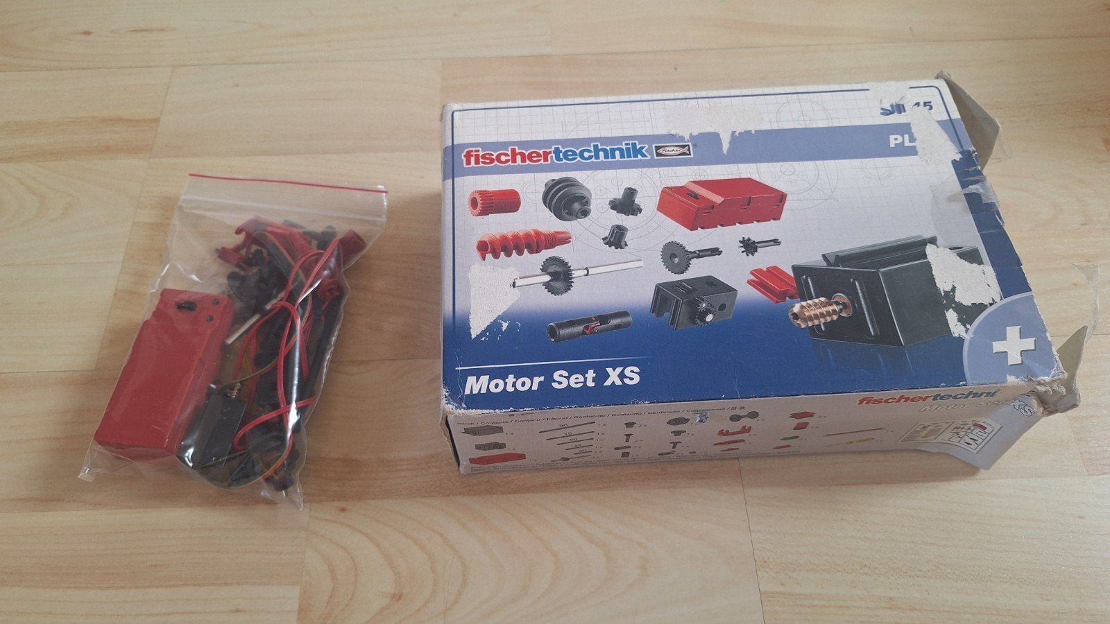 fischertechnik 2x motor XS set 505281, Ophalen of Verzenden
