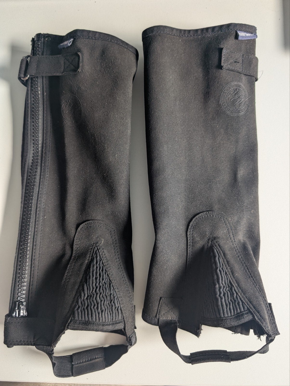 Harry's Horse mini chaps mt.S, Dieren en Toebehoren, Paardrijkleding, Gebruikt, Kinderen, Ophalen of Verzenden, Zwart