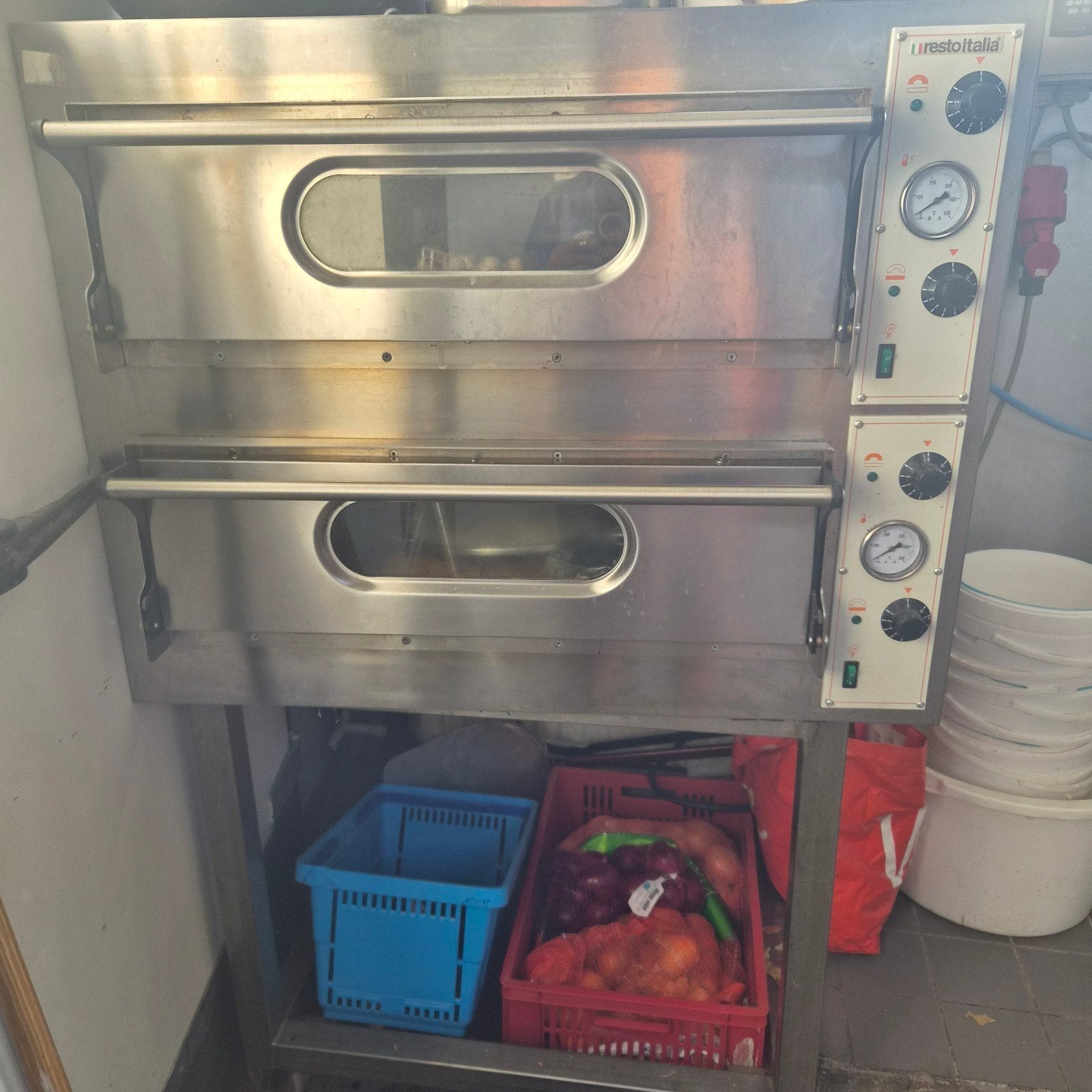 Professionele Resto Italia Pizzaoven - en wasmachine miele, Ophalen, Overige merken, 60 cm of meer, Pizzaoven