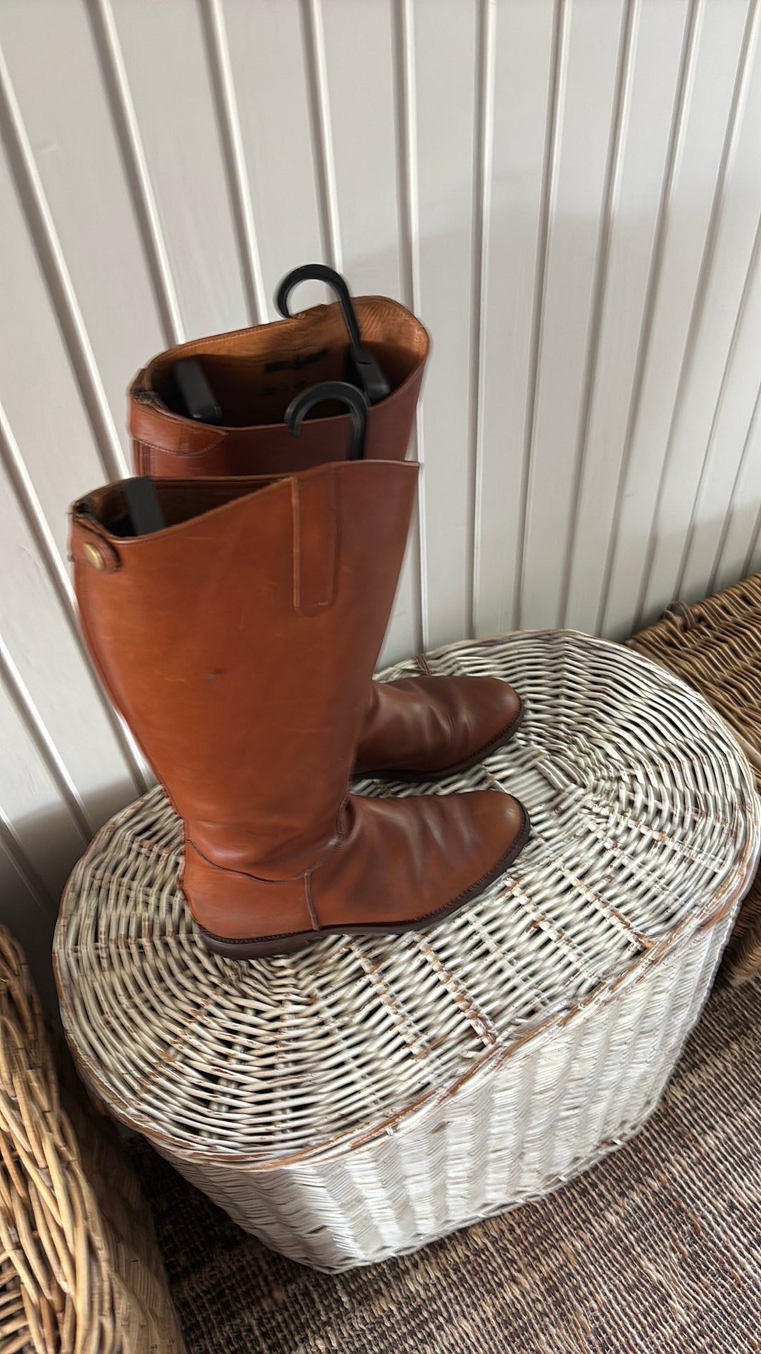 Boots & Woods leren cognac laarzen nieuwstaat maat 40, Hoge laarzen, Bruin, Verzenden, Zo goed als nieuw