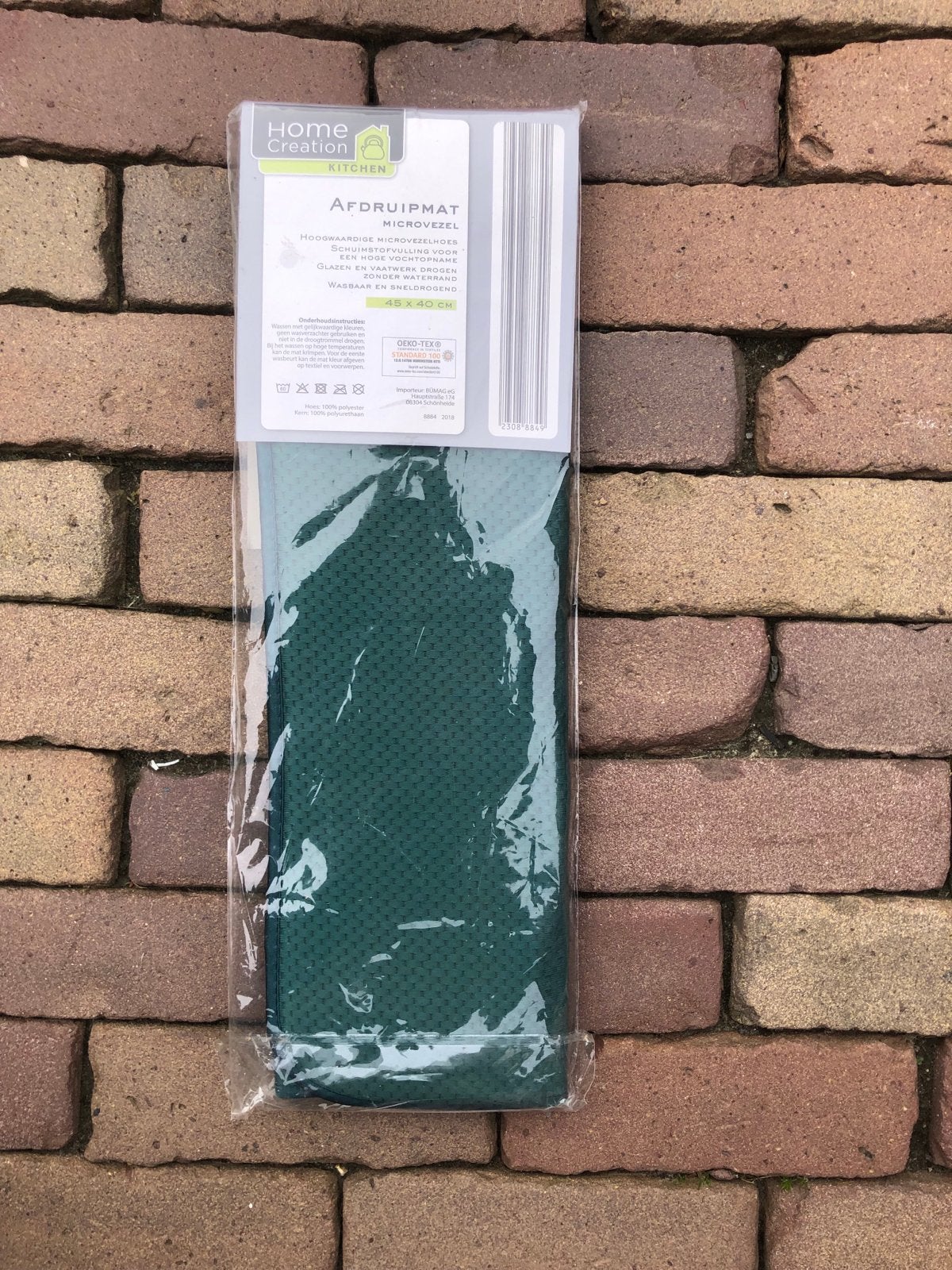 Home Creation Microvezel Afdruipmat - Groen (45x40 cm), Nieuw, Ophalen of Verzenden, Overige materialen, Overige merken