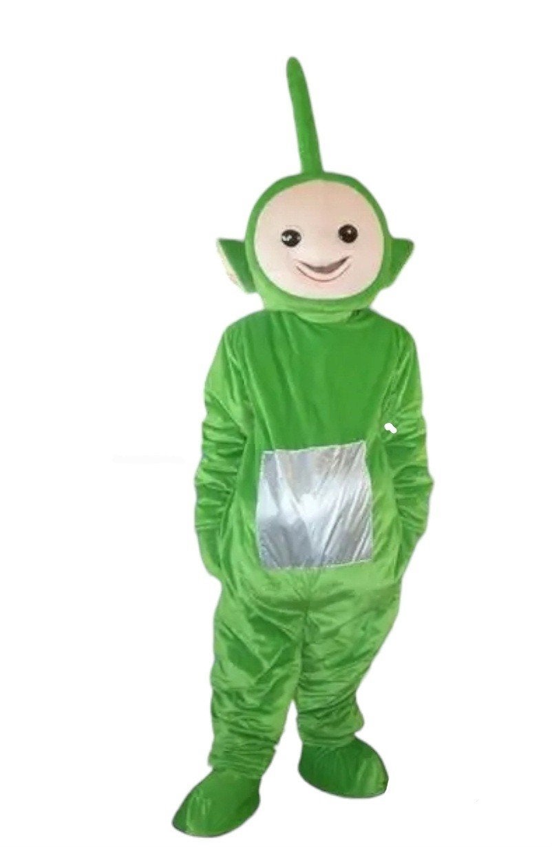 Dipschi Teletubbies mascotte te huur, Ophalen, Jongen of Meisje