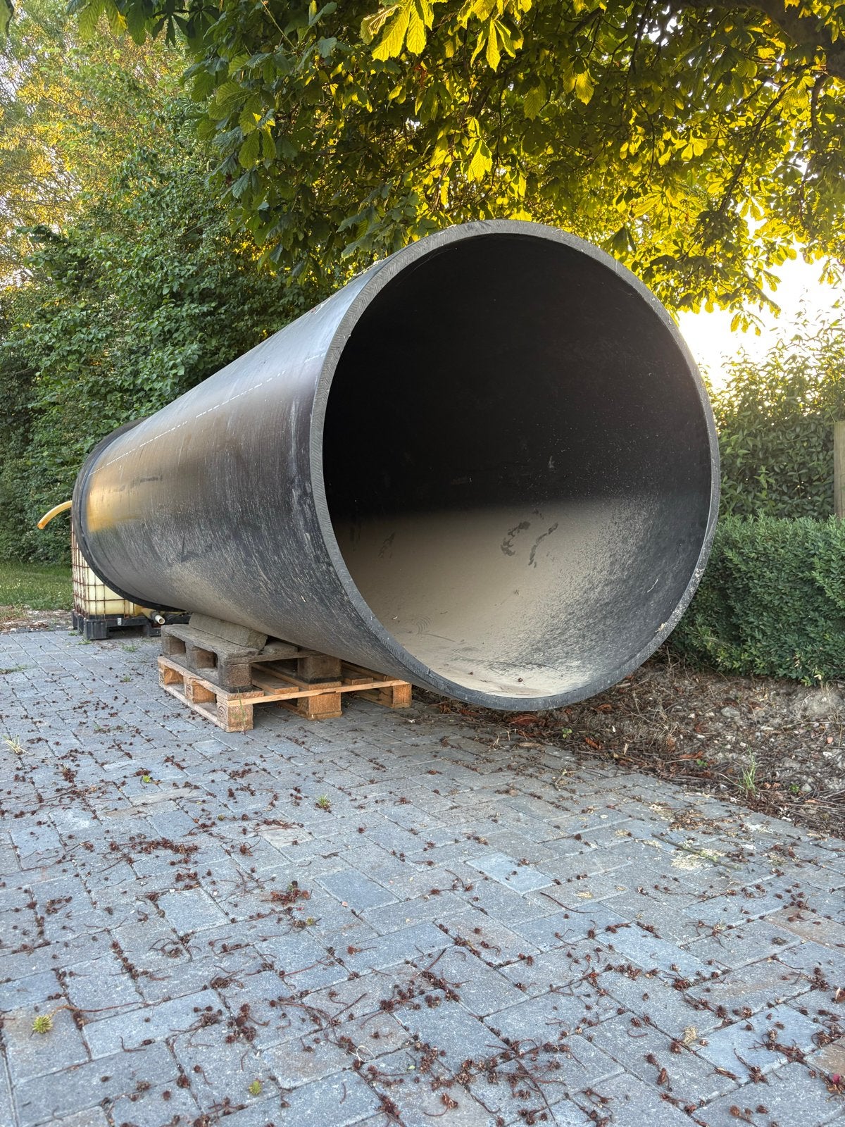 PE100-RC Buis/Tank Ø1210 mm 4,03 m 31 mm wanddikte  4600 L, Ophalen, Afvoer, Gebruikt, Pvc
