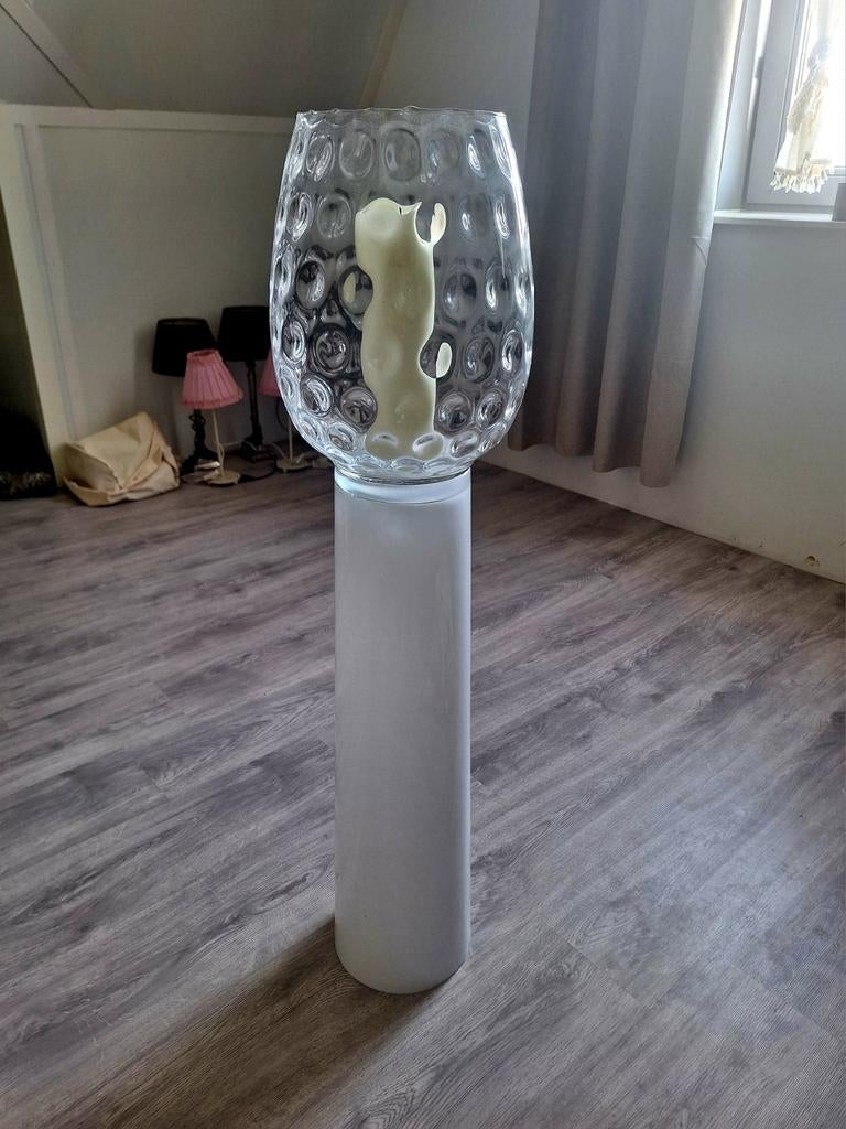 Prachtige decoratie zuil. ( Glas ), Ophalen of Verzenden, Zo goed als nieuw