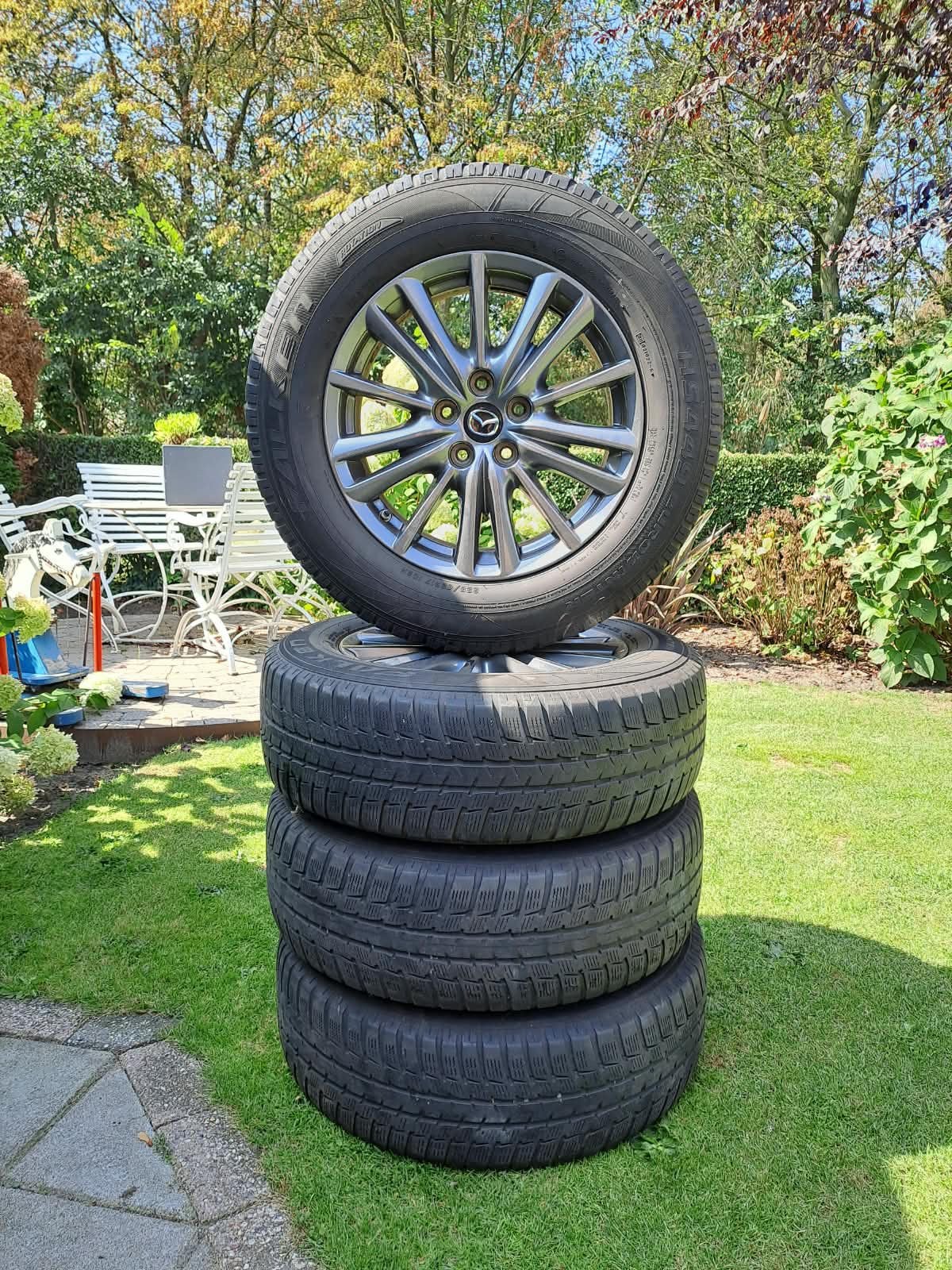 Originele  Mazda CX5 velgen met winterbanden, Auto-onderdelen, Ophalen, Gebruikt, Banden en Velgen, 17 inch