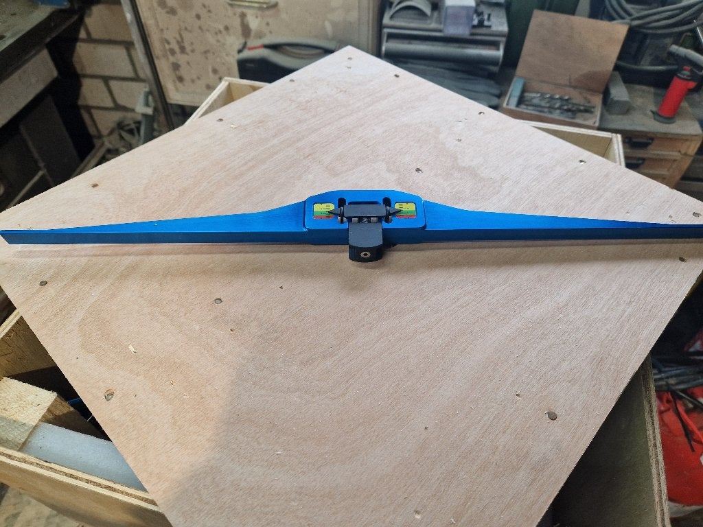Blauwe aluminium fietskettingspanningsmeter, Fietsen en Brommers, Ophalen of Verzenden, Zo goed als nieuw, Kettinggereedschap